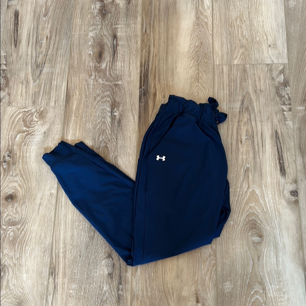 Under Armour Blue Athletic Joggers with Tapered Ankles